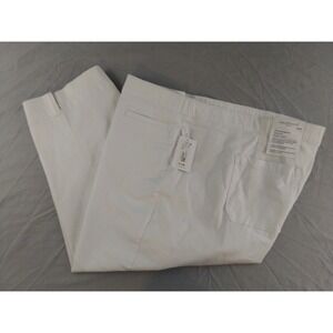 Westbound Woman High Rise Pull On 24W White Skinny Crop Pants NWT  L429